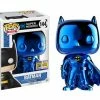 Animetasia Funko Pop DC Super Heroes "Batman" Blue Chrome #144 Toy Tokyo San Diego 2017 Limited Edition Sticker Exclusives