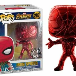 Animetasia Funko Pop Marvel Avengers Infinity War "Iron Spider"#287 Chrome Red Mint Exclusives