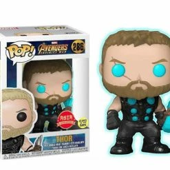 Animetasia Funko Pop Asia Exclusive Infinity Wars "Thor" #286 Glow In The Dark Red Sticker Exclusives