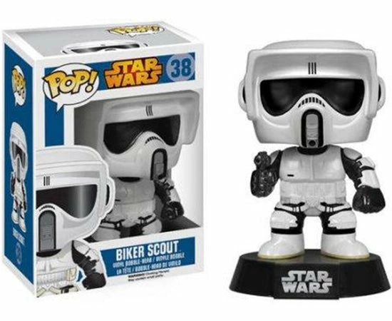Animetasia Funko Pop Star Wars "Biker Scout" #38 Mint Blue Box Retired/ Vaulted 1 Animetasia Funko Pop Star Wars "Biker Scout" #38 Mint Blue Box Retired/ Vaulted
