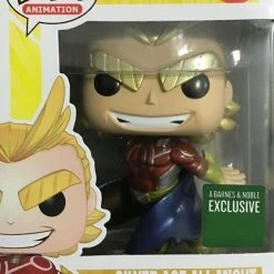 Animetasia Funko POP! My Hero Academia Silver Age All Might Metallic Barnes & Noble B&N Sticker Mint Exclusives