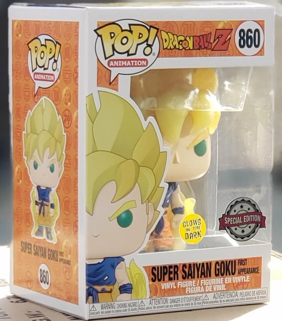 Animetasia New Arrival Funko Pop DBZ Dragon Ball Z Super Saiyan Goku First Appearance Glow Special Edition (Go Calendar) 1 Animetasia New Arrival Funko Pop DBZ Dragon Ball Z Super Saiyan Goku First Appearance Glow Special Edition (Go Calendar)