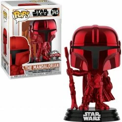 Animetasia Exclusives Funko POP! Star Wars: The Mandalorian Red Chrome Special Edition Sticker